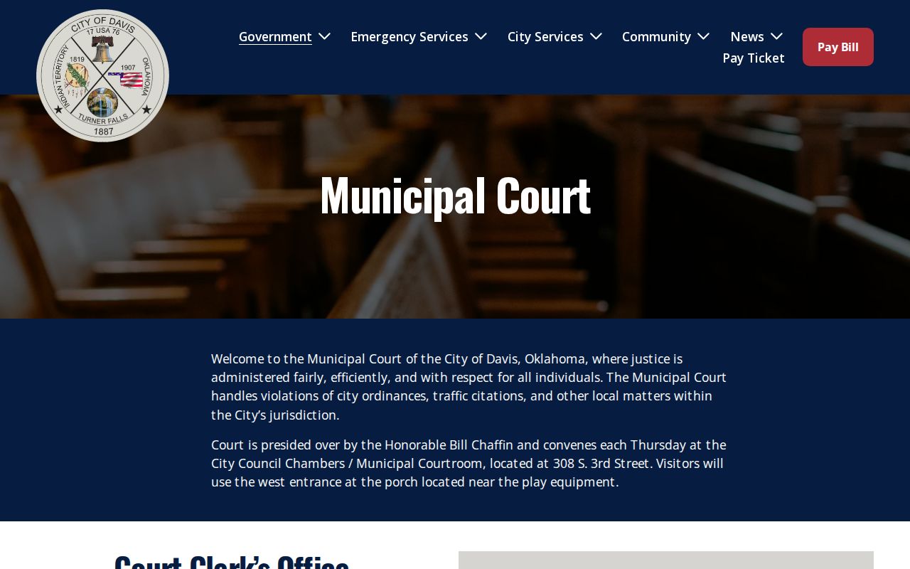 Murray County traffic warrant Davis municipal court