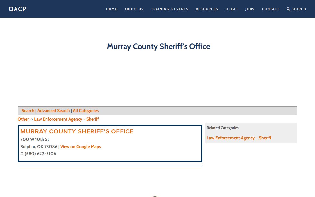 Murray County warrant records sheriff office contact